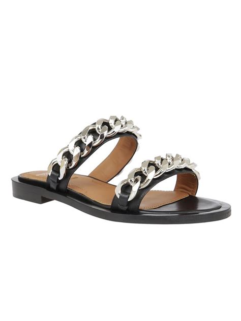 givenchy chain embellished shoes|givenchy paris sandals.